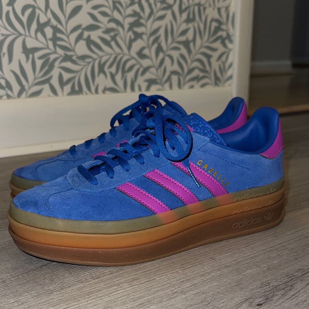 Adidas Blue and Pink Sneakers